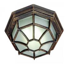  40581 RT - Benkert 1-Light, Weblike Design, Enclosed Flush Mount Ceiling Lantern Light